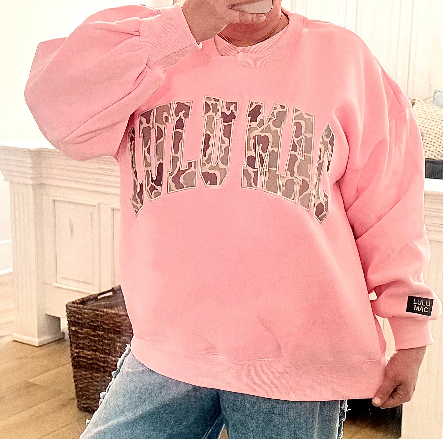 Light Pink Camo LuLu Mac Sweatshirt