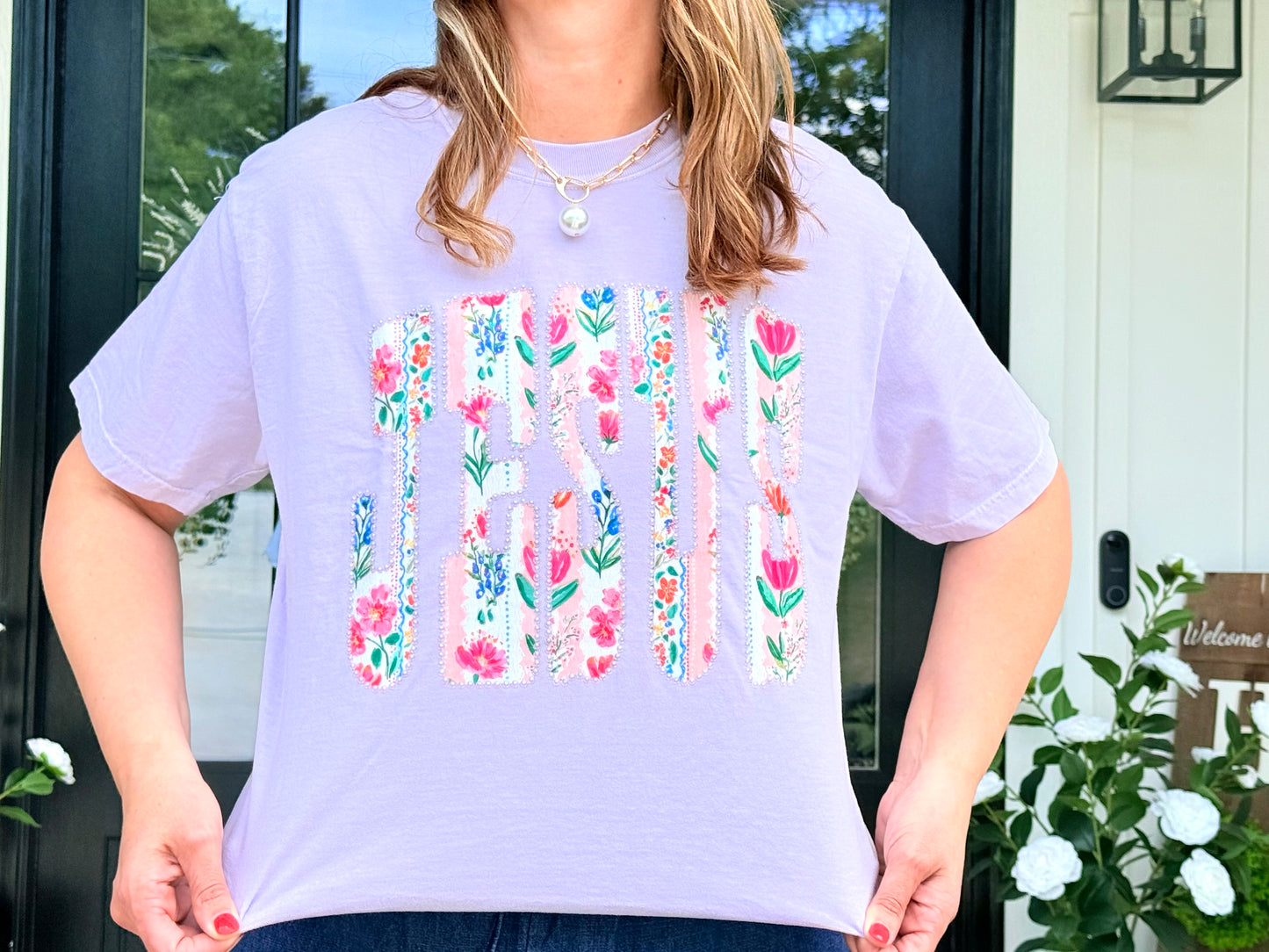 Floral Jesus Shirt