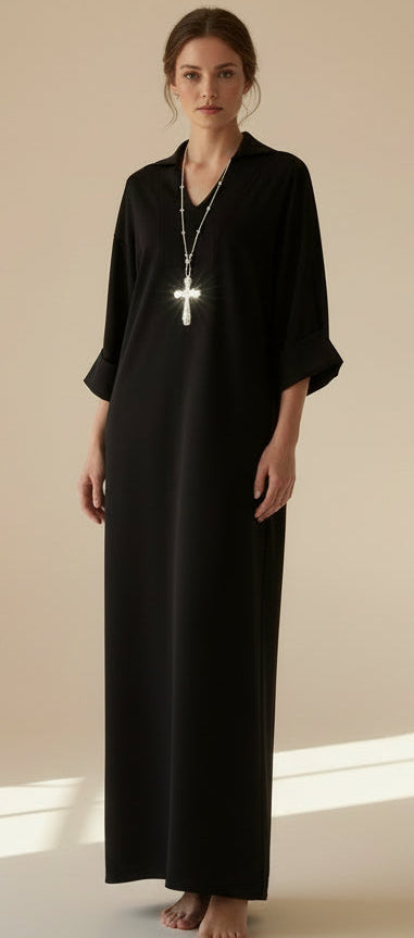 Scuba Black Dress