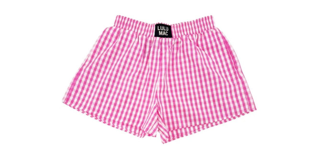 Lulu Pink and White Shorts
