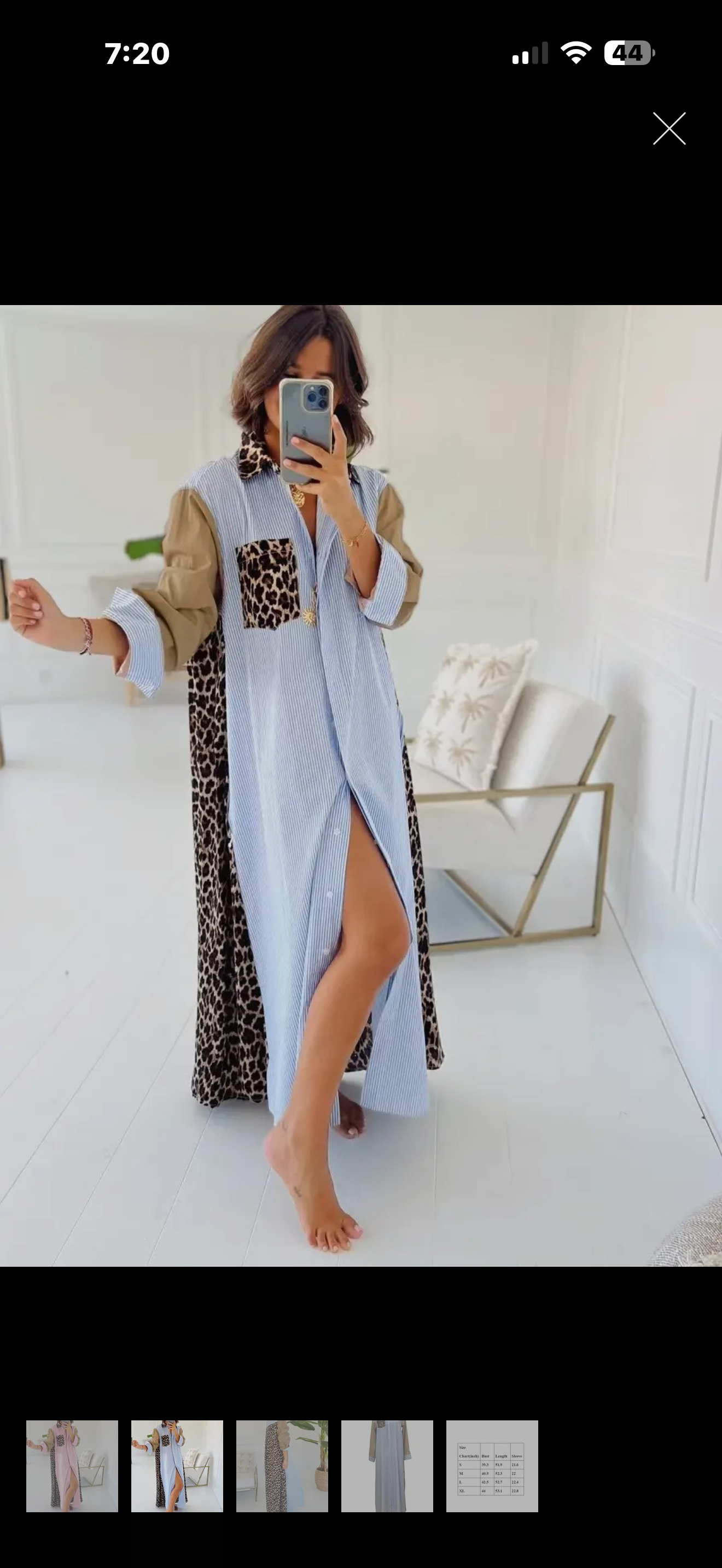 Leopard Casual Maxi Dress