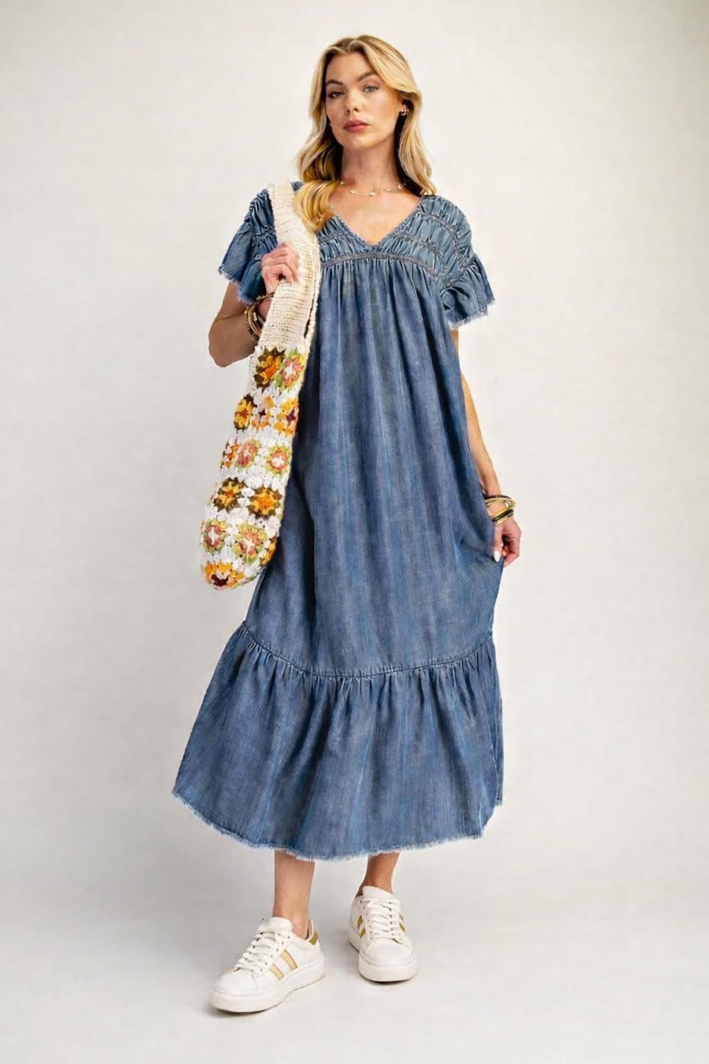 Denim Maxi Dress