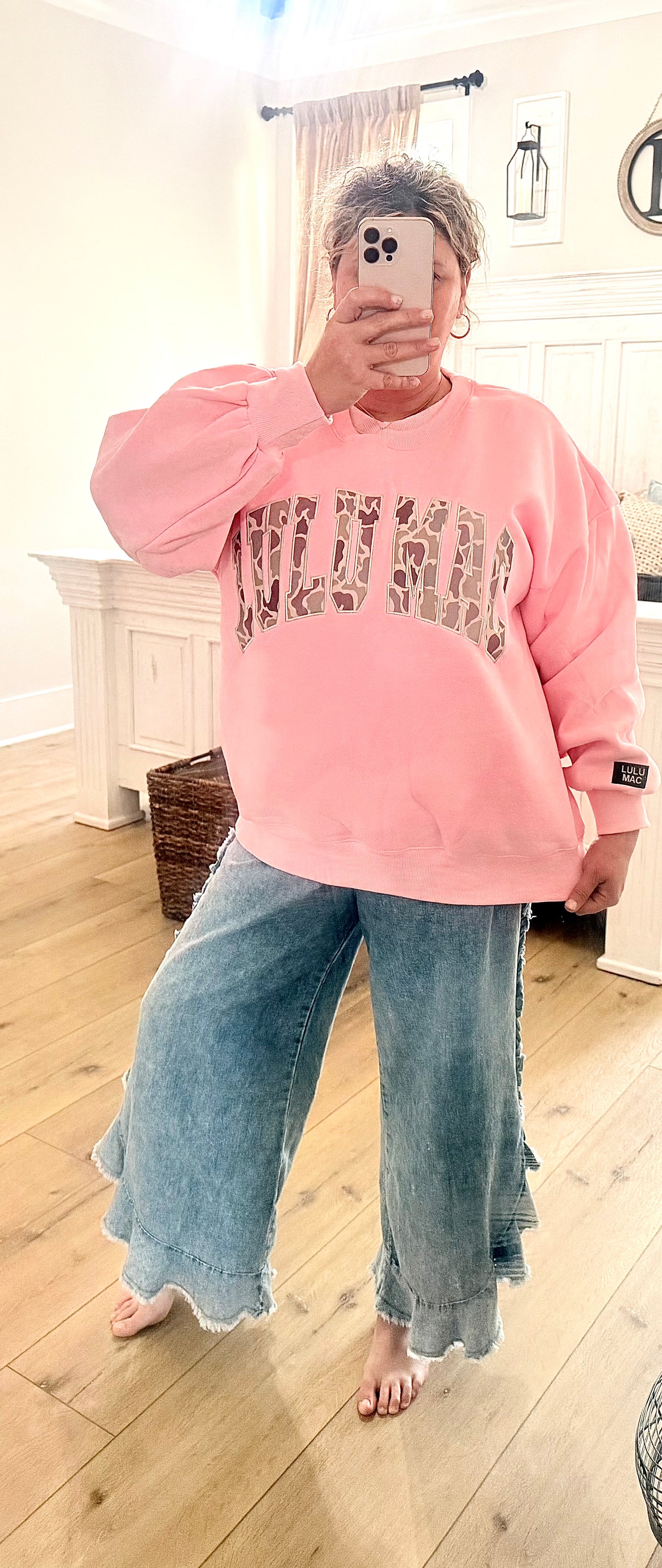 Light Pink Camo LuLu Mac Sweatshirt