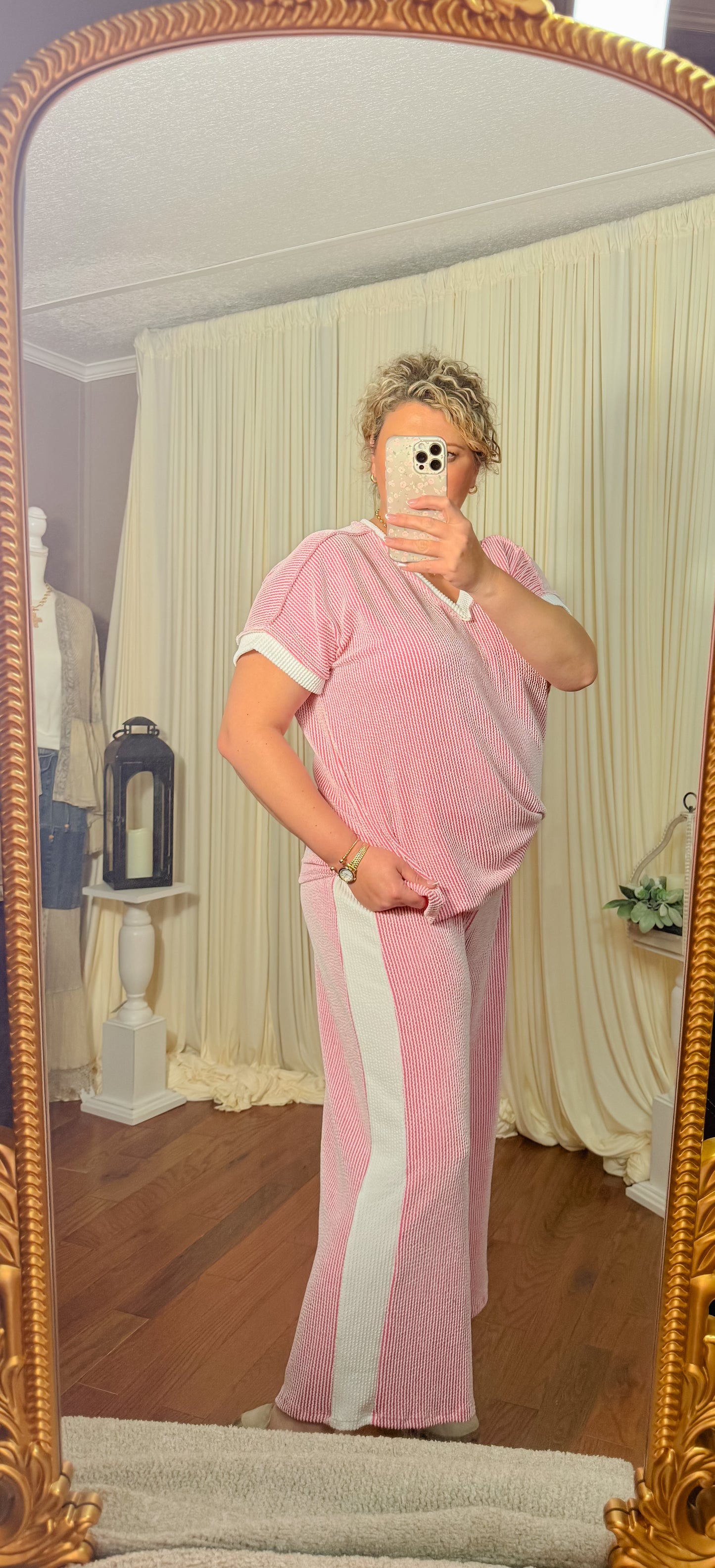 Magenta Ribbed Set