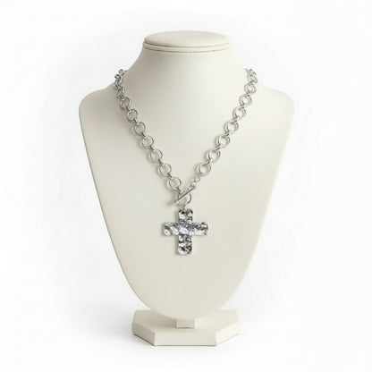 Cobble Cross Necklace