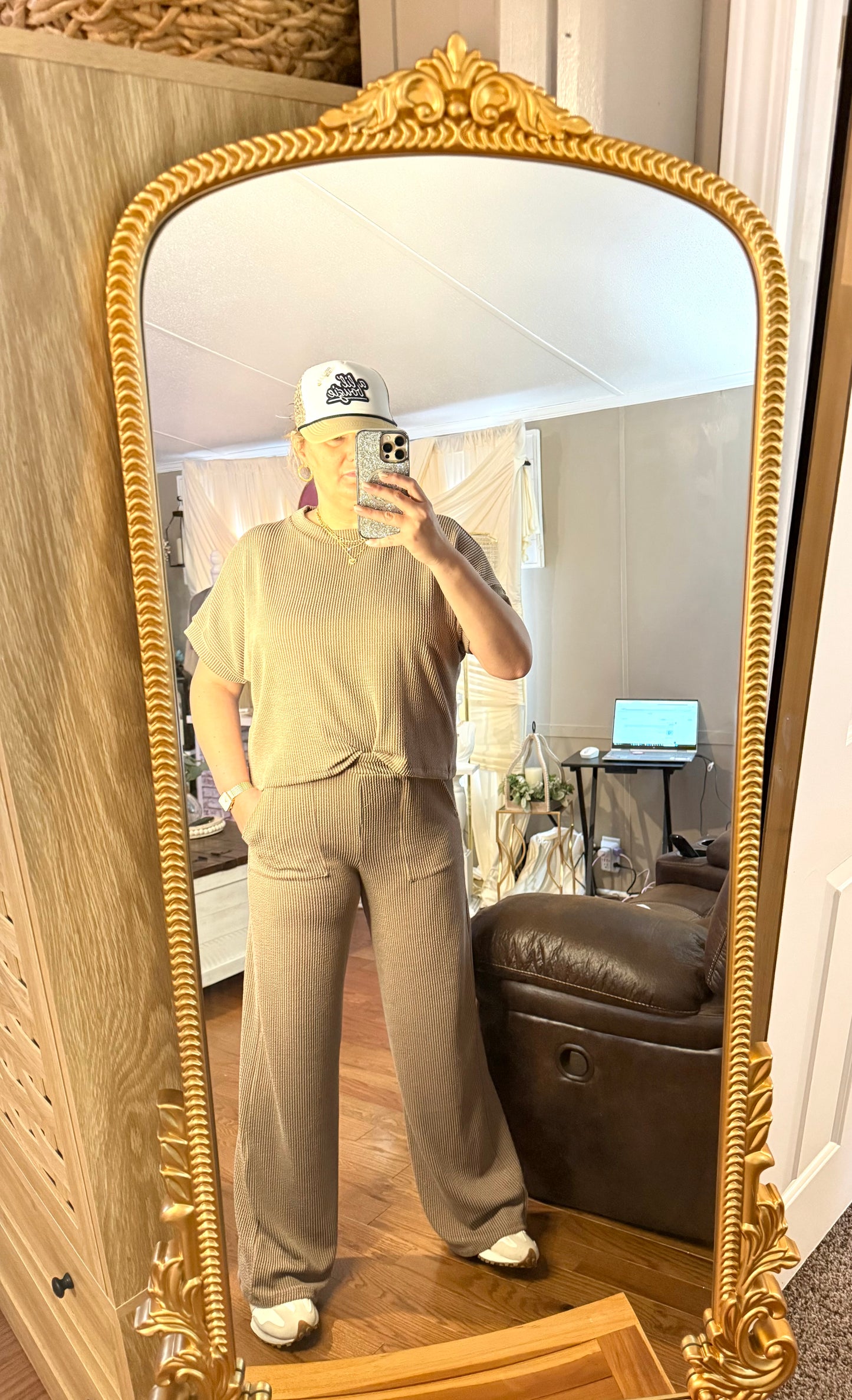 Ribbed 2 Piece Pant Set