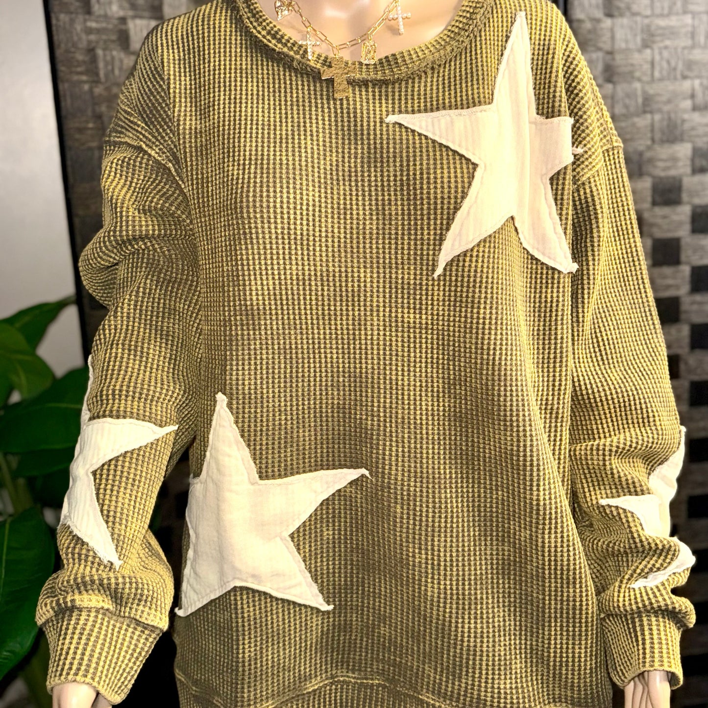 Starlight Waffle Knit Pullover