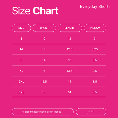 Eternal Blossom Everyday Shorts- Pink