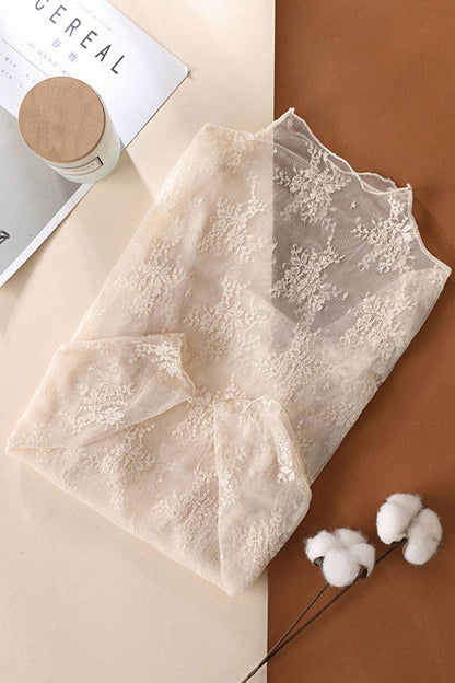 Elegant Lace Floral Blouse