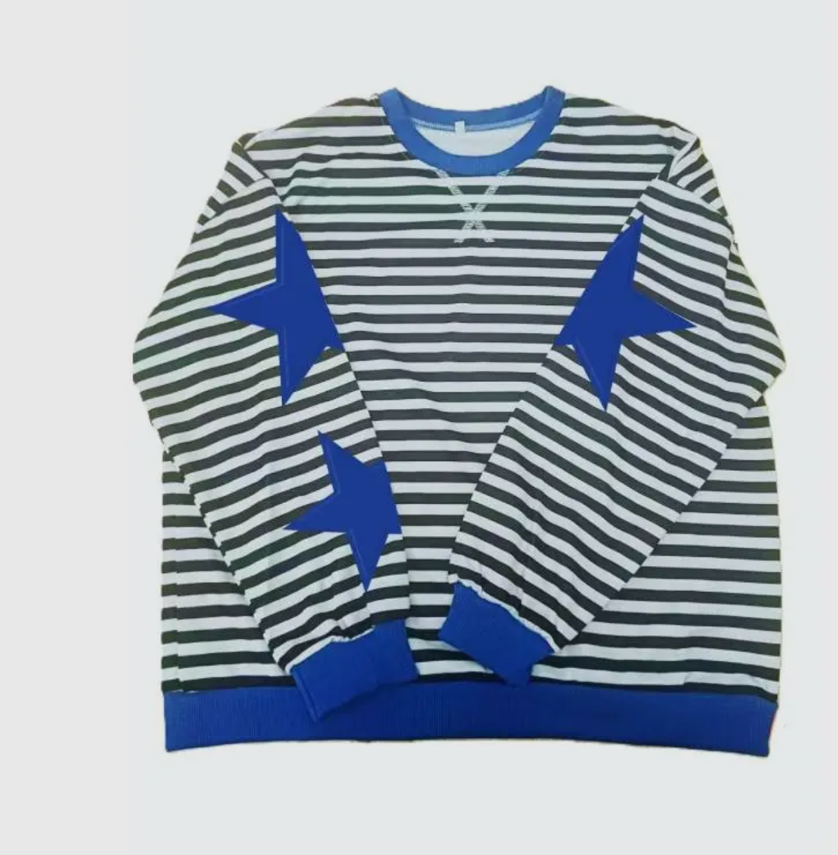 Royal Blue Star Stripped Top