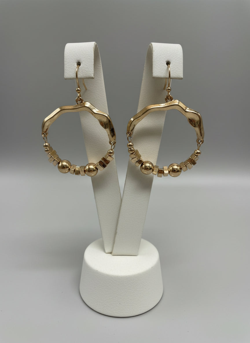 Bead Gold Dangle