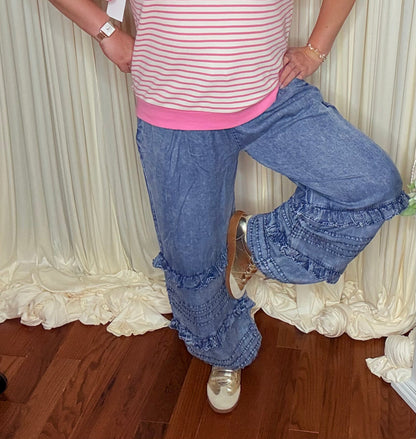 Ruffle Joggers
