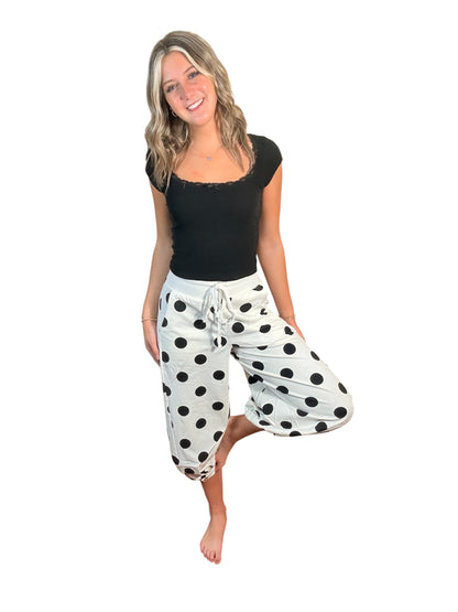 Polka Dotted Balloon Pants