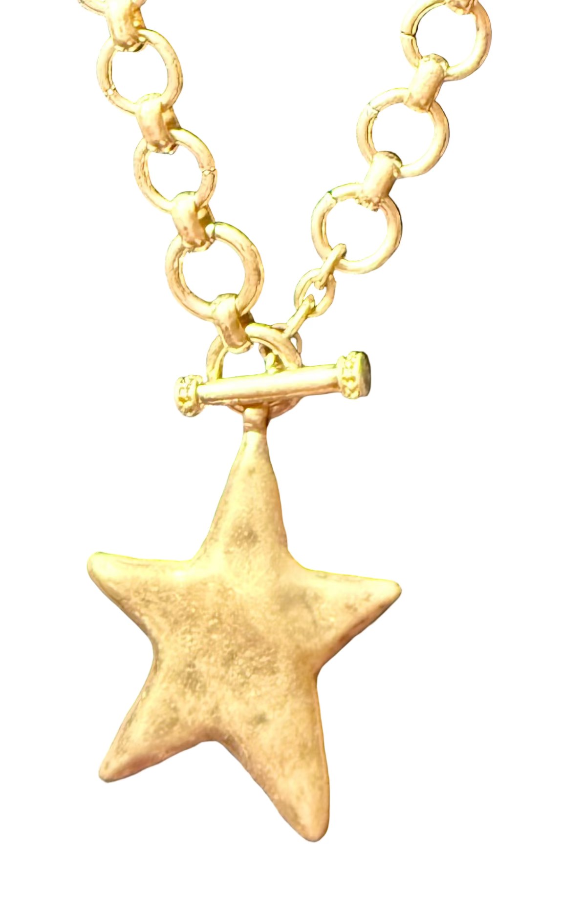 Vintage Gold Star Necklace