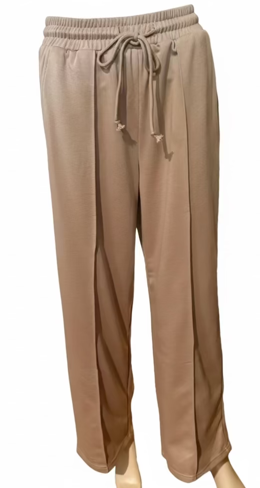 Polo Collar Pullover Pant Set