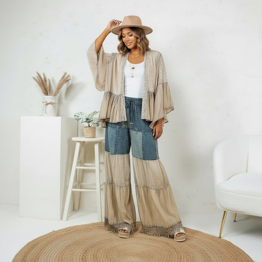 Latte Reg Short Cardigan Top