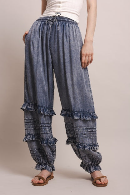 Ruffle Joggers