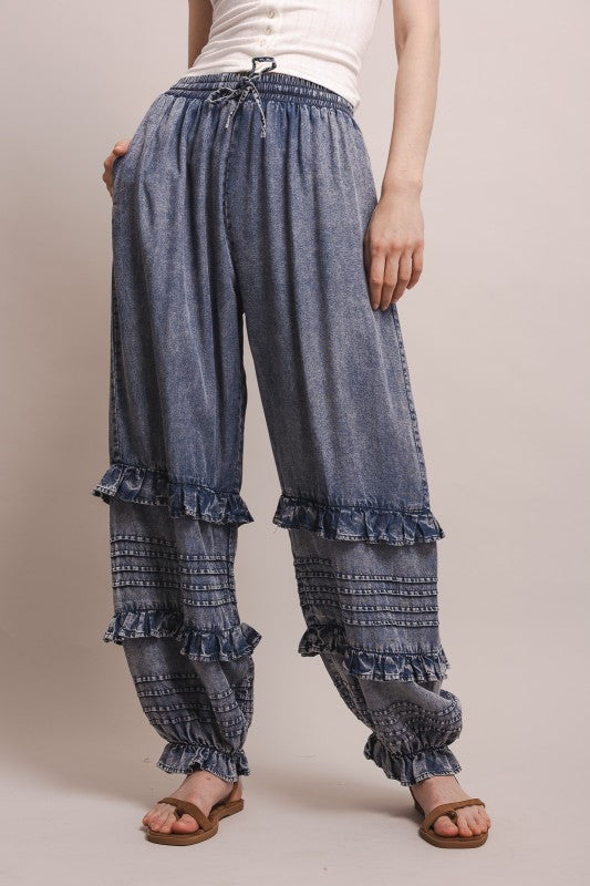 Ruffle Joggers