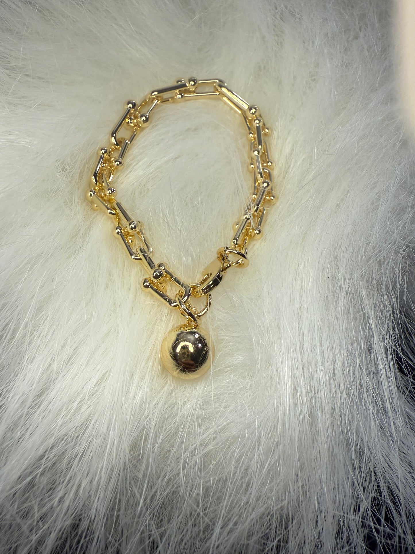 Small Link Gold Bracelet