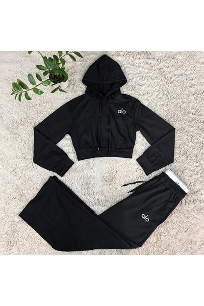 ALO Inspired 2 Piece Crop Set