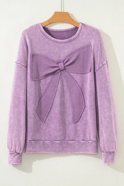 Purple Bow Top