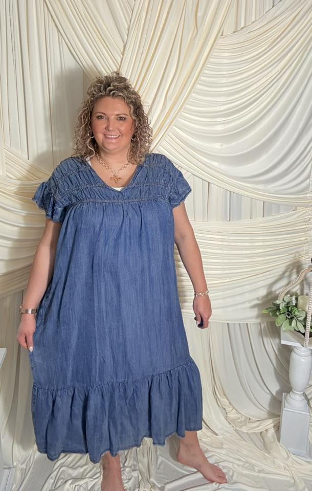 Denim Maxi Dress