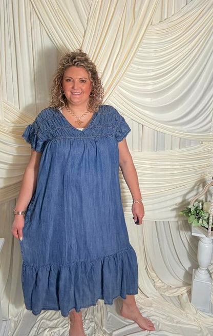 Denim Maxi Dress