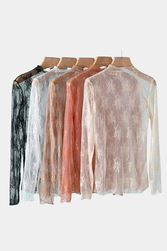 Elegant Lace Floral Blouse