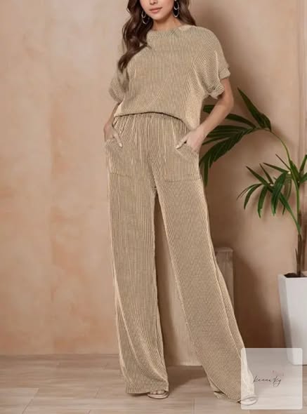 Mocha Ribbed Pants
